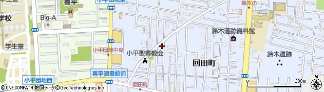 東京都小平市回田町154周辺の地図