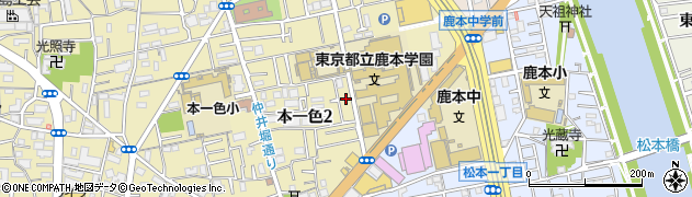 東京都江戸川区本一色2丁目18周辺の地図