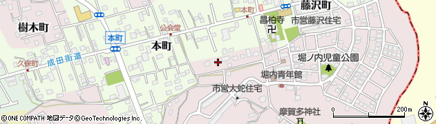 千葉県佐倉市大蛇町252周辺の地図