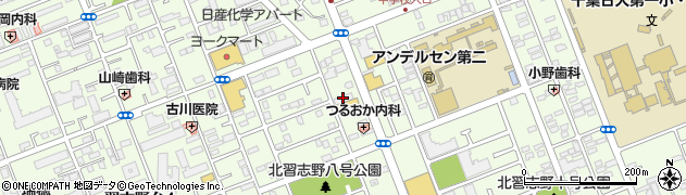 株式会社伊藤楽器　ピアノシティ北習志野グランドピアノサロン北習志野周辺の地図