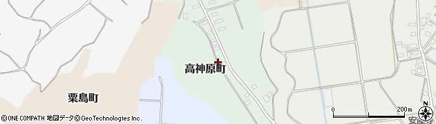 千葉県銚子市高神原町周辺の地図