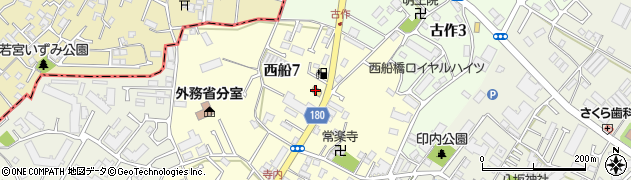 丸亀製麺 船橋西船店周辺の地図