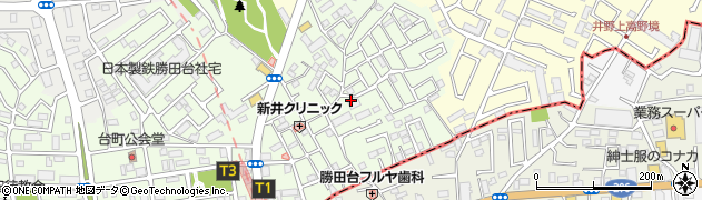 千葉県八千代市勝田台北3丁目周辺の地図