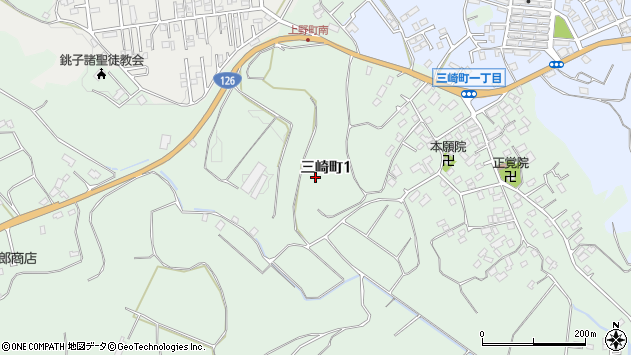 〒288-0815 千葉県銚子市三崎町の地図