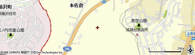 千葉県酒々井町（印旛郡）本佐倉周辺の地図