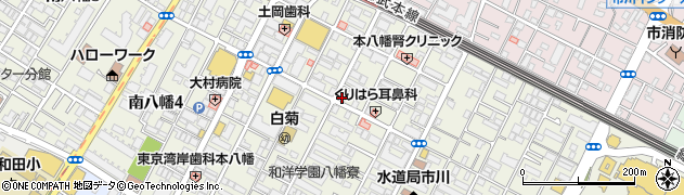 有限会社日乃出ドライ　南八幡店周辺の地図