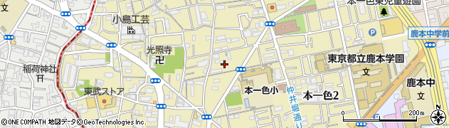 東京都江戸川区本一色周辺の地図