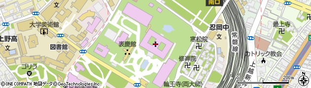 東京国立博物館周辺の地図