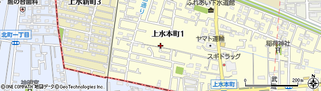 東京都小平市上水本町1丁目周辺の地図