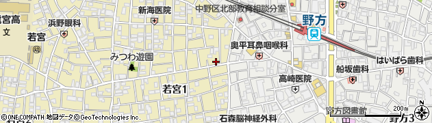 東京都中野区若宮1丁目29-1周辺の地図