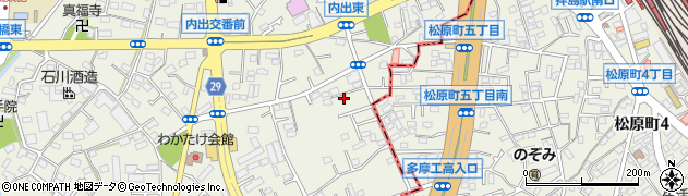 東京都福生市熊川416-1周辺の地図