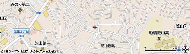 千葉県船橋市芝山周辺の地図