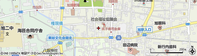 銚子信用金庫旭中央支店周辺の地図