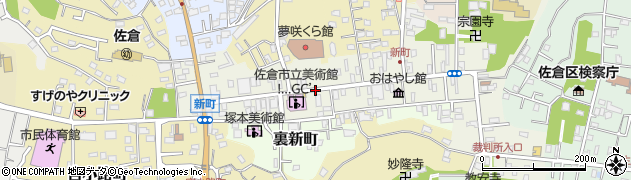 佐倉市立美術館周辺の地図