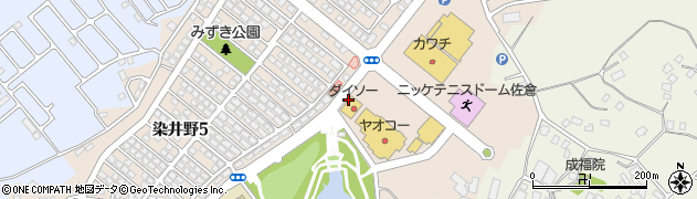 千葉県佐倉市染井野周辺の地図