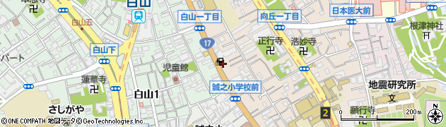 ニコニコレンタカー　文京向丘店周辺の地図