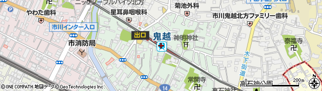 千葉県市川市周辺の地図