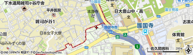 東京都文京区目白台2丁目17周辺の地図