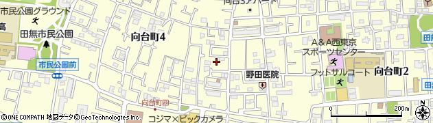 東京都西東京市向台町周辺の地図