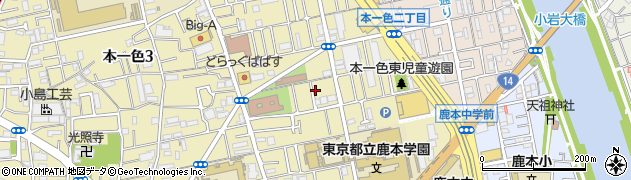 東京都江戸川区本一色2丁目13-11周辺の地図