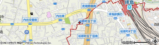 東京都福生市熊川430周辺の地図