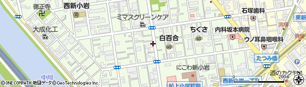東京都葛飾区西新小岩4丁目周辺の地図