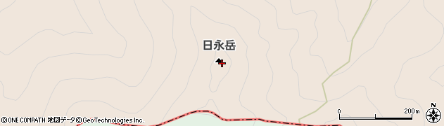 日永岳周辺の地図