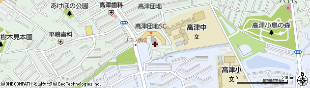 八千代高津郵便局周辺の地図