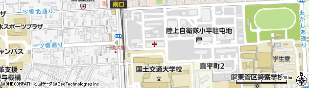 一橋学園駅有料自転車駐車場周辺の地図