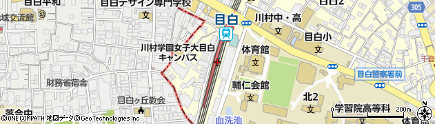 目白駅周辺の地図
