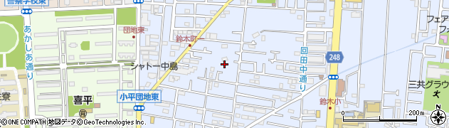 東京都小平市回田町40周辺の地図