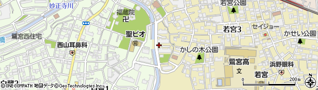 妙正寺川周辺の地図