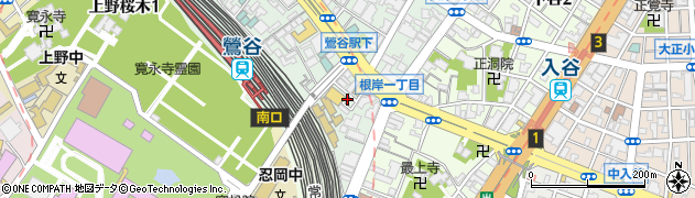 モツヤキ会館 鴬谷店周辺の地図