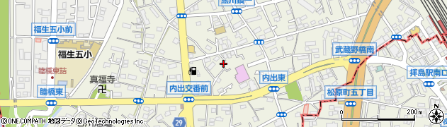 東京都福生市熊川378周辺の地図