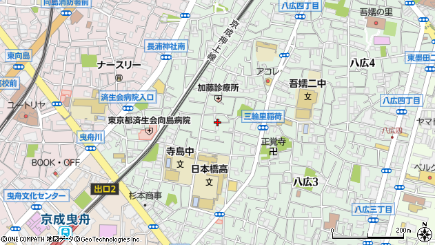 〒131-0041 東京都墨田区八広の地図