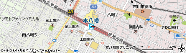 ドトールコーヒーショップシャポー本八幡店周辺の地図