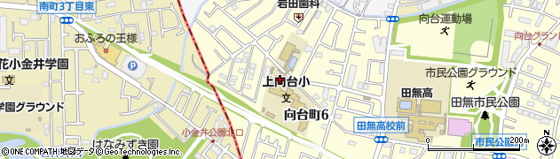 西東京市　上向台学童クラブ周辺の地図