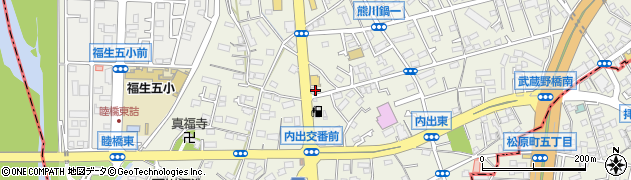 東京都福生市熊川357周辺の地図