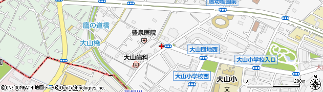 立川大山郵便局周辺の地図
