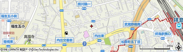 東京都福生市熊川382周辺の地図