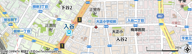 入谷ふれあい市場前周辺の地図