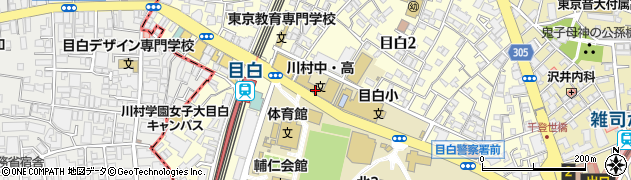 川村中学校周辺の地図