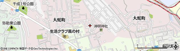 千葉県佐倉市大蛇町582周辺の地図