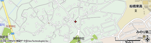千葉県船橋市高根町1254周辺の地図