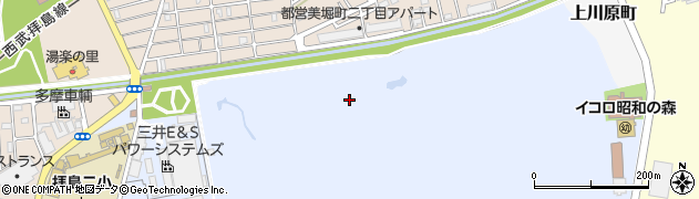 東京都昭島市拝島町周辺の地図