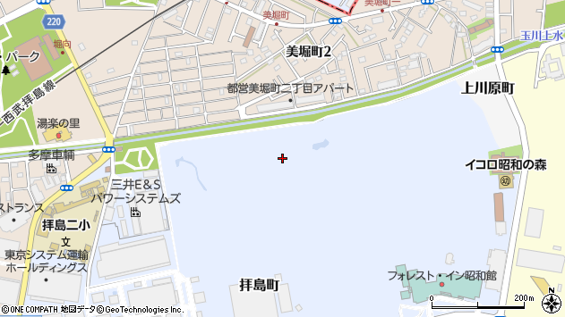 〒196-0002 東京都昭島市拝島町の地図