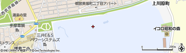 東京都昭島市拝島町周辺の地図