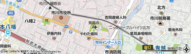 浅間山東昌寺周辺の地図
