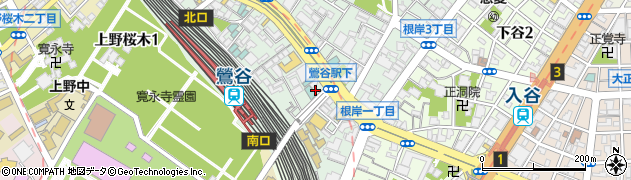 宝島２４鶯谷店周辺の地図