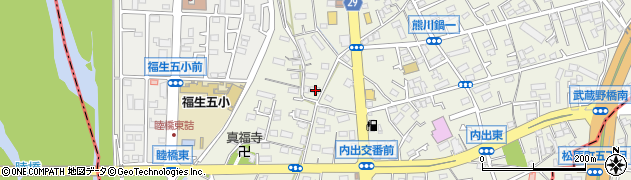 東京都福生市熊川340周辺の地図